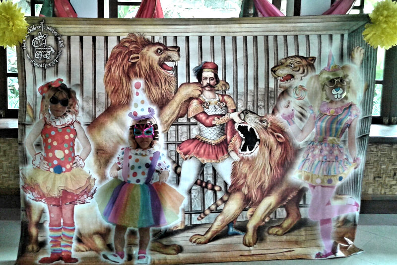 Circus Banner with Cut-Outs
