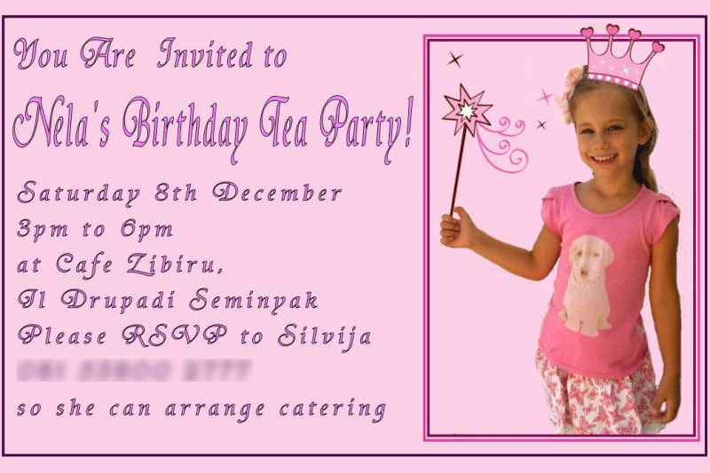 Nela Party Invitation