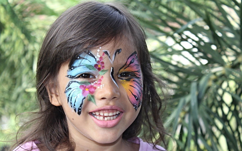 Butterfly Girl Face Paint