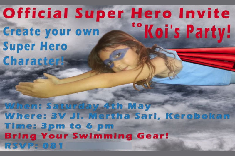 SuperHero Party Invitation